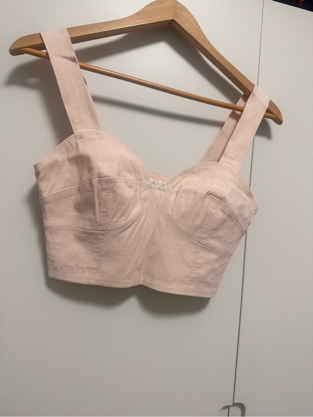 A.L.C Corset Crop Top | Light Pink | Size 2